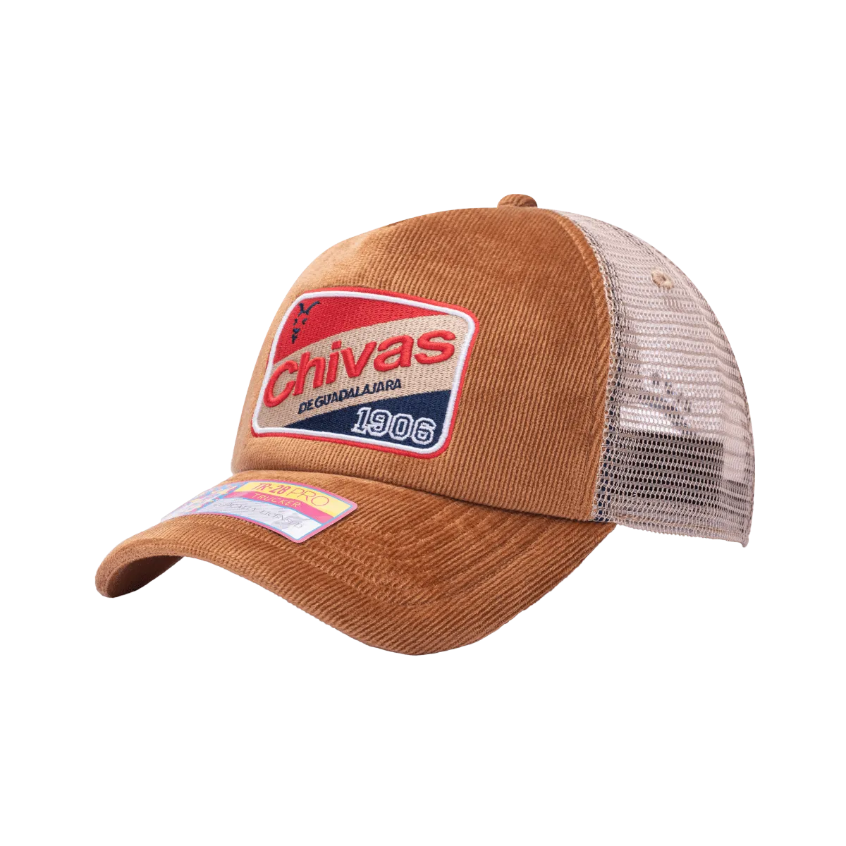 FI Collection Chivas Camionero Trucker Hat - Brown (Diagonal 1)