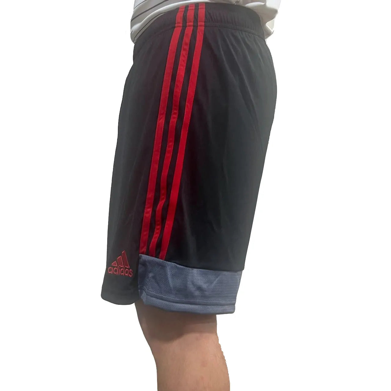 adidas Mi Tastigo 19 Short Black-Red-Grey (Model - Side)