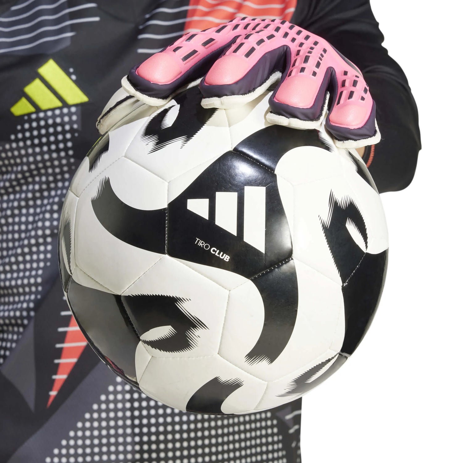 adidas Predator GL Match FS Goalkeeper Gloves Turbo - Aurora Black - Turbo (Detail 3)