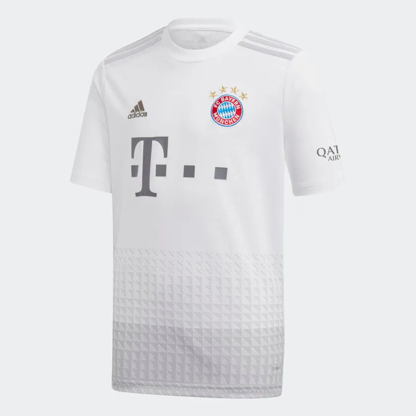 adidas 2019-20 FC Bayern YOUTH Away Jersey - White-Grey