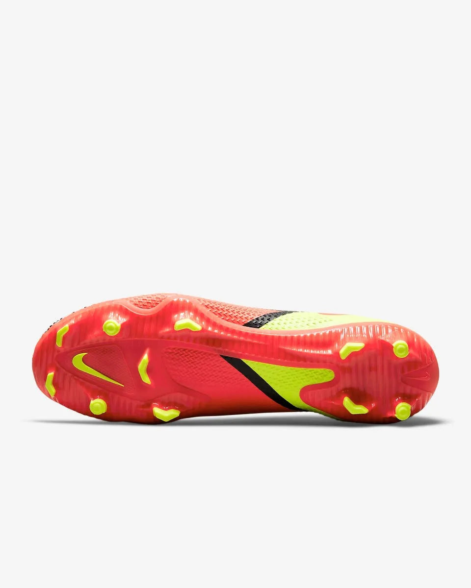 Nike Phantom GT2 PRO FG - White-Volt-Crimson (Bottom)