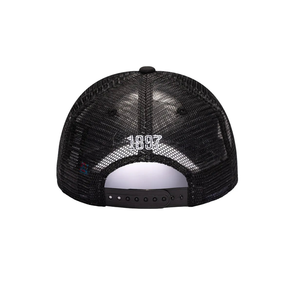 F.I Collection Juventus Script Stop Trucker Hat - Black (Back)