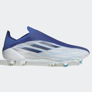 adidas X Speedflow + FG - White-Blue (Side 1)