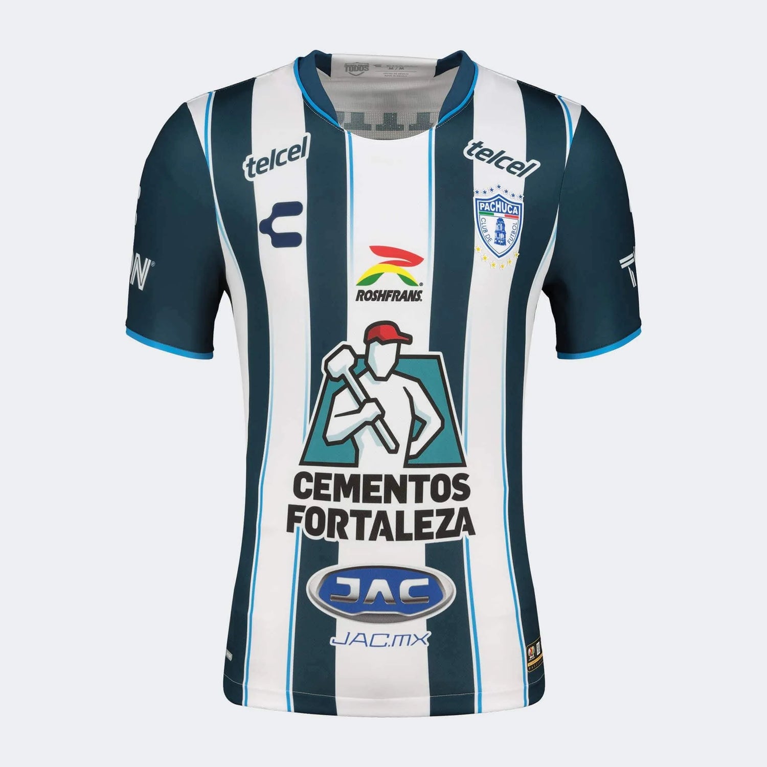 Charly 2023-24 Pachuca Men's Stadium Home Jersey (Front)