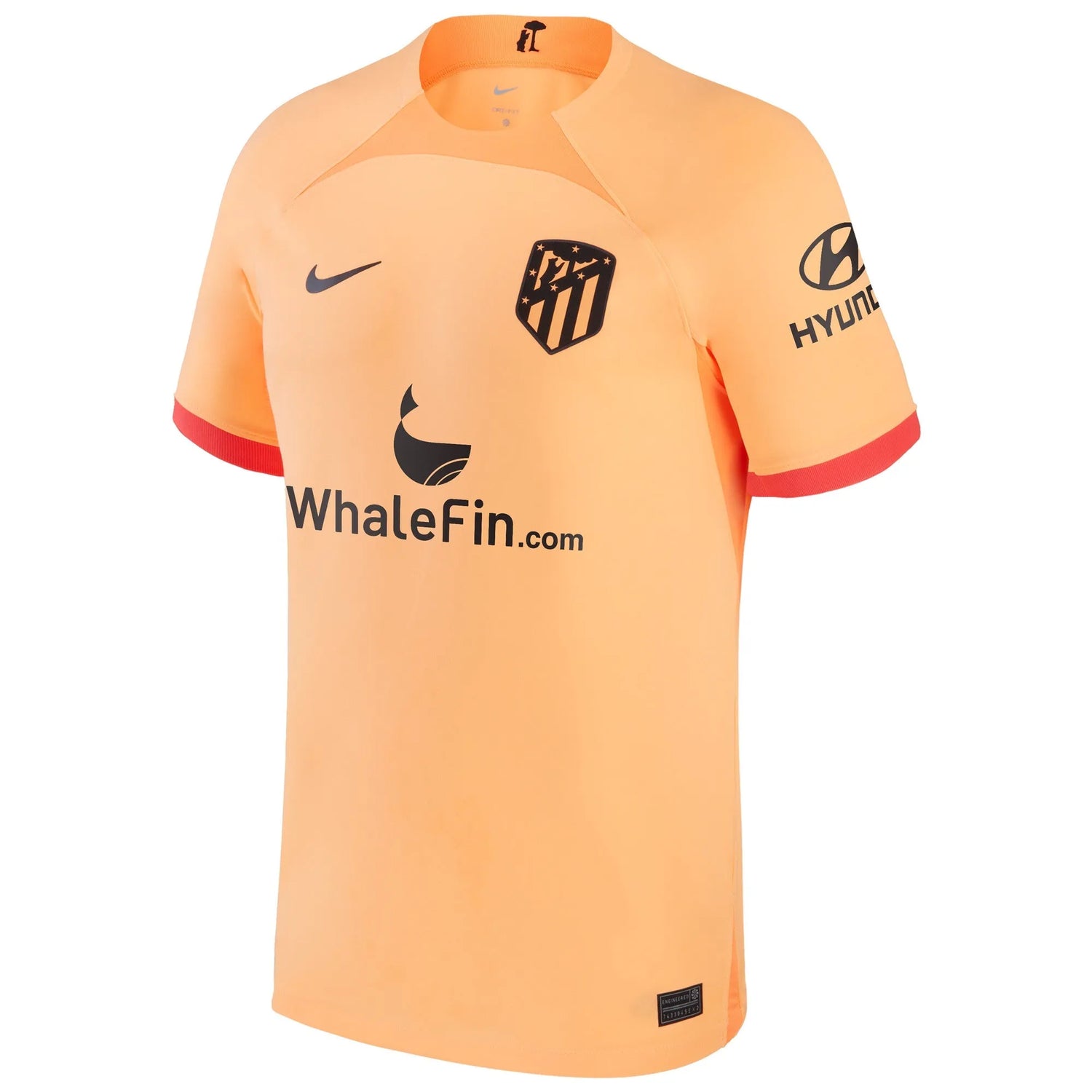 Nike 2022-23 Atletico Madrid Third Jersey - Peach Cream-Black