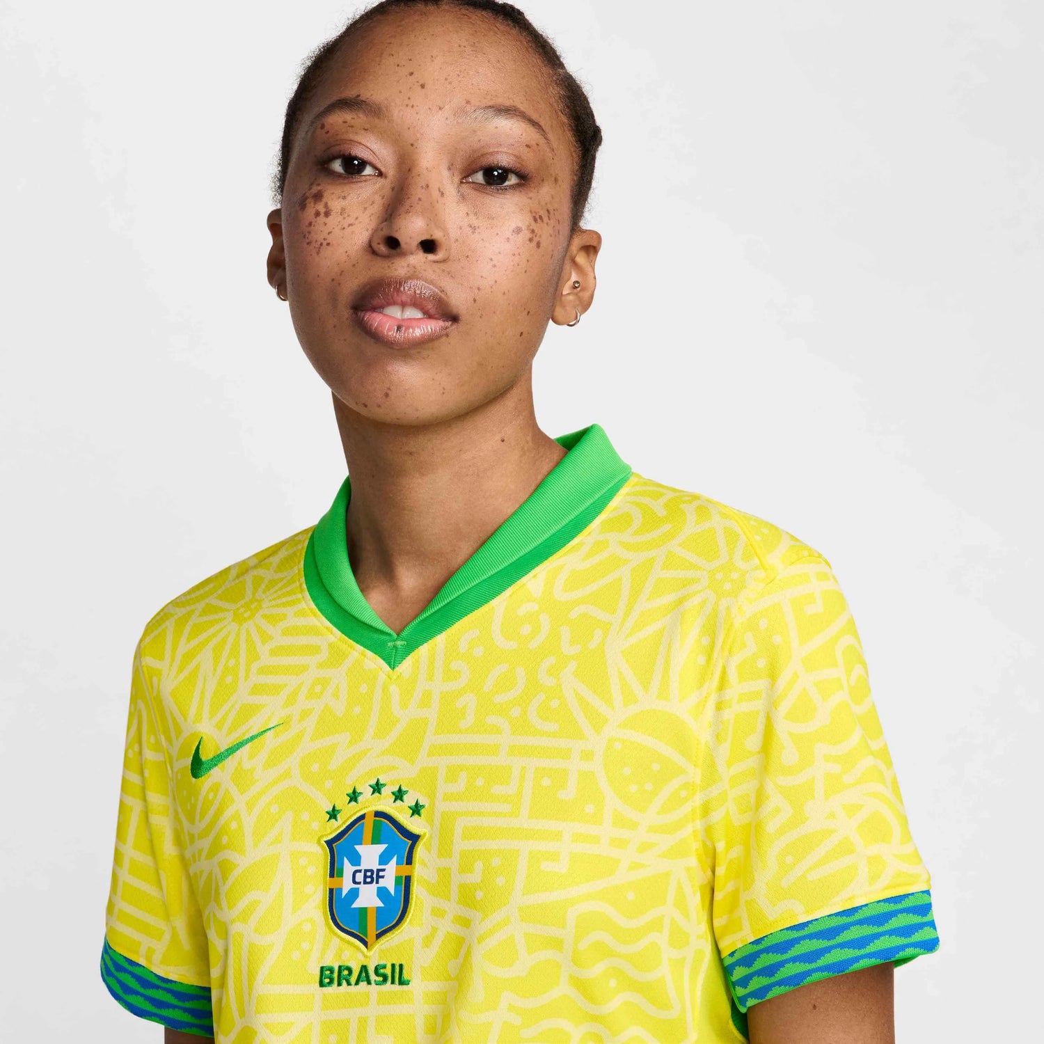 Women s Replica Nike Brazil Home Jersey 2024 Size L