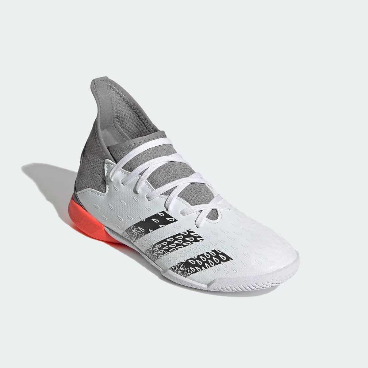 Adidas JR Predator Freak .3  IN - White-Iron Metallic (Diagonal 1)