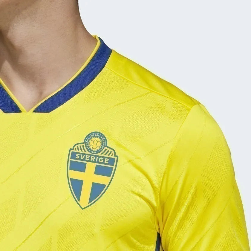 adidas 2018 Sweden Home Jersey- Yellow