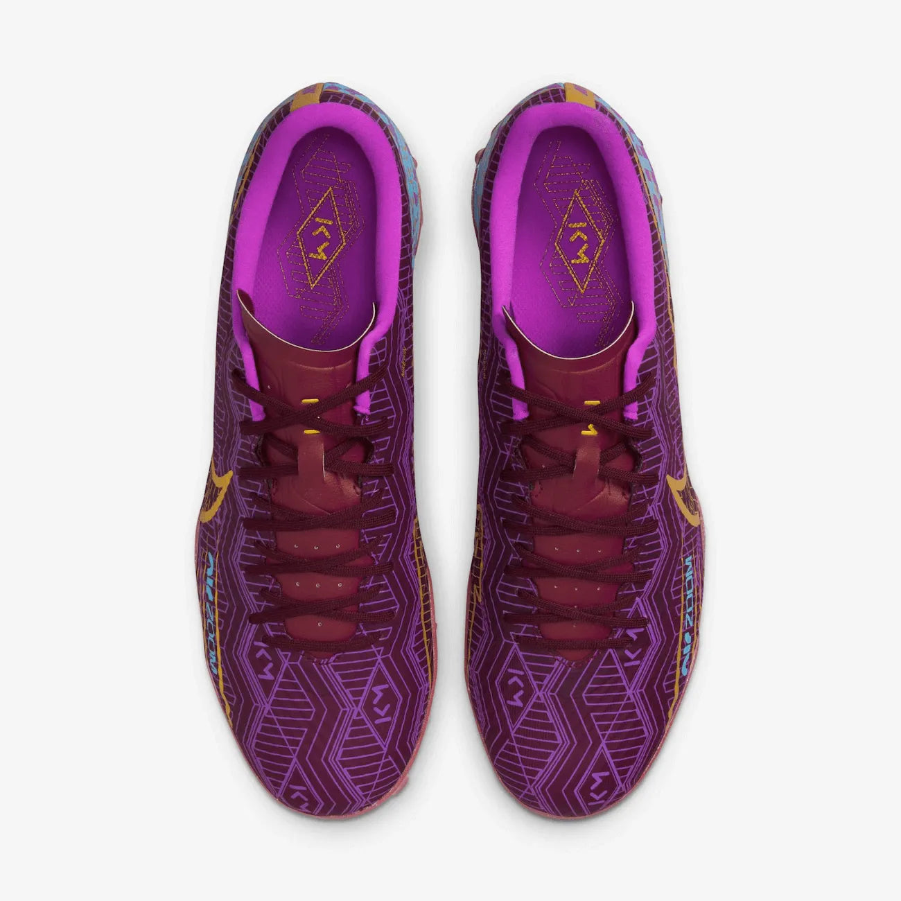 Nike Zoom Vapor 15 Academy KM Turf - Dark Beetroot-Gold (Pair - Top)