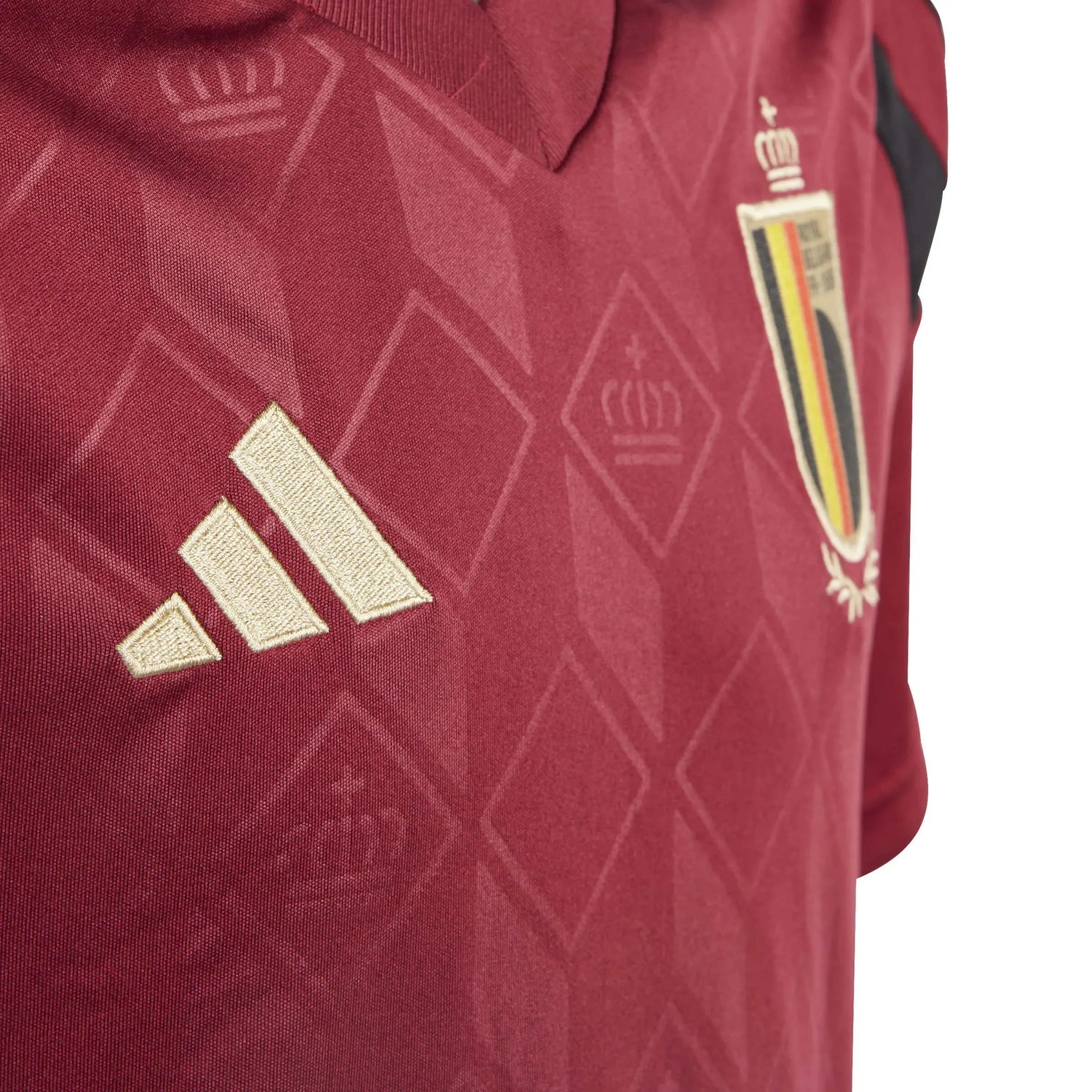 adidas 2024-25 Belgium Youth Stadium Jersey (Detail 2)