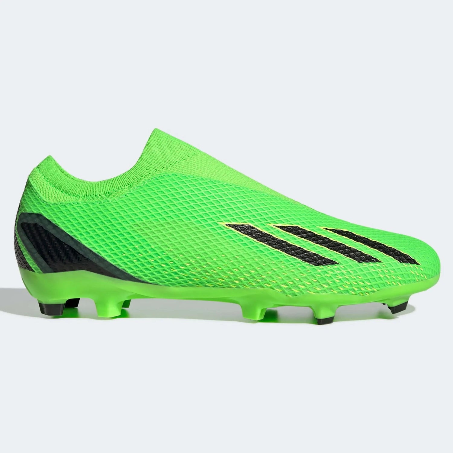 adidas X SpeedPortal .3 Laceless FG - Solar Green-Black (Side 1)