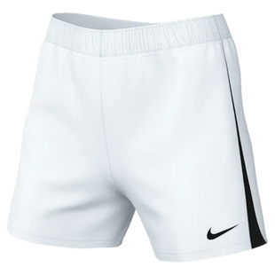 Nike Women's Knit Soccer Match Shorts White Black Black (Front)