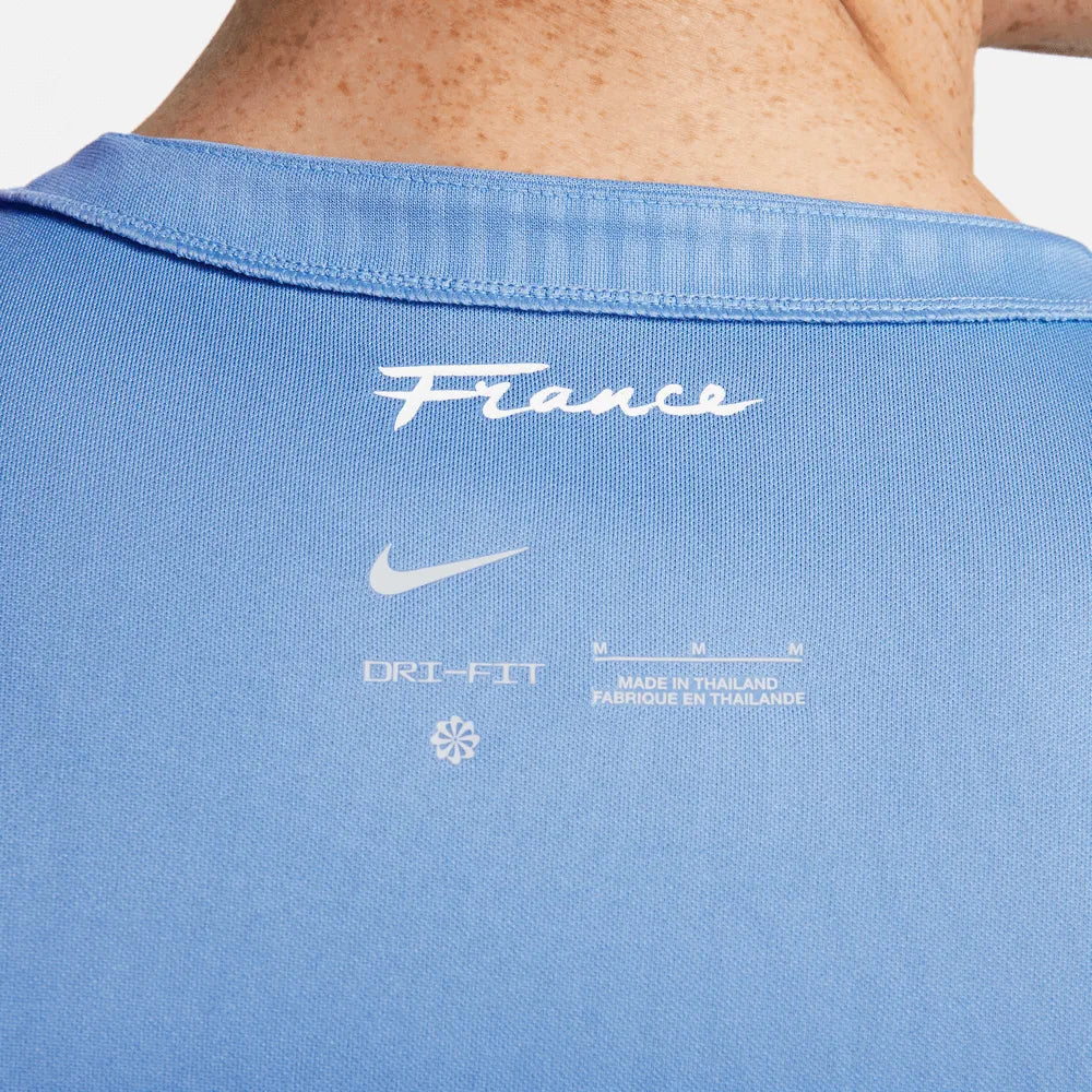 Nike 2023-24 France Women's (Men's Cut) Stadium Home Jersey (Detail 2)