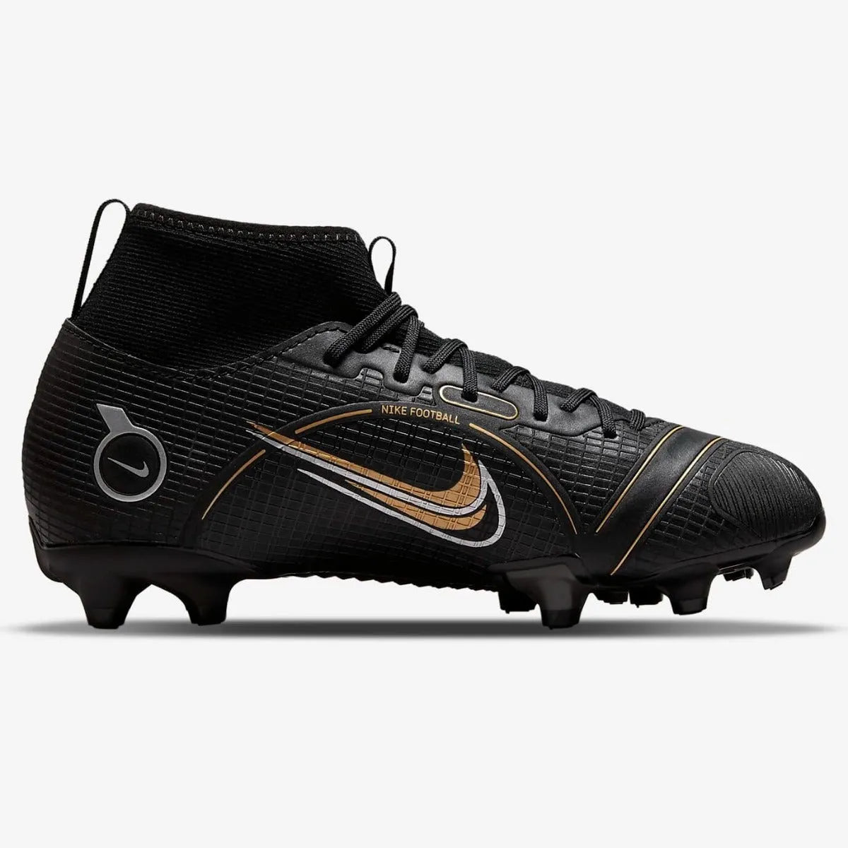 Nike JR Superfly 8 Academy FG-MG - Black-Silver-Gold (Side 2)