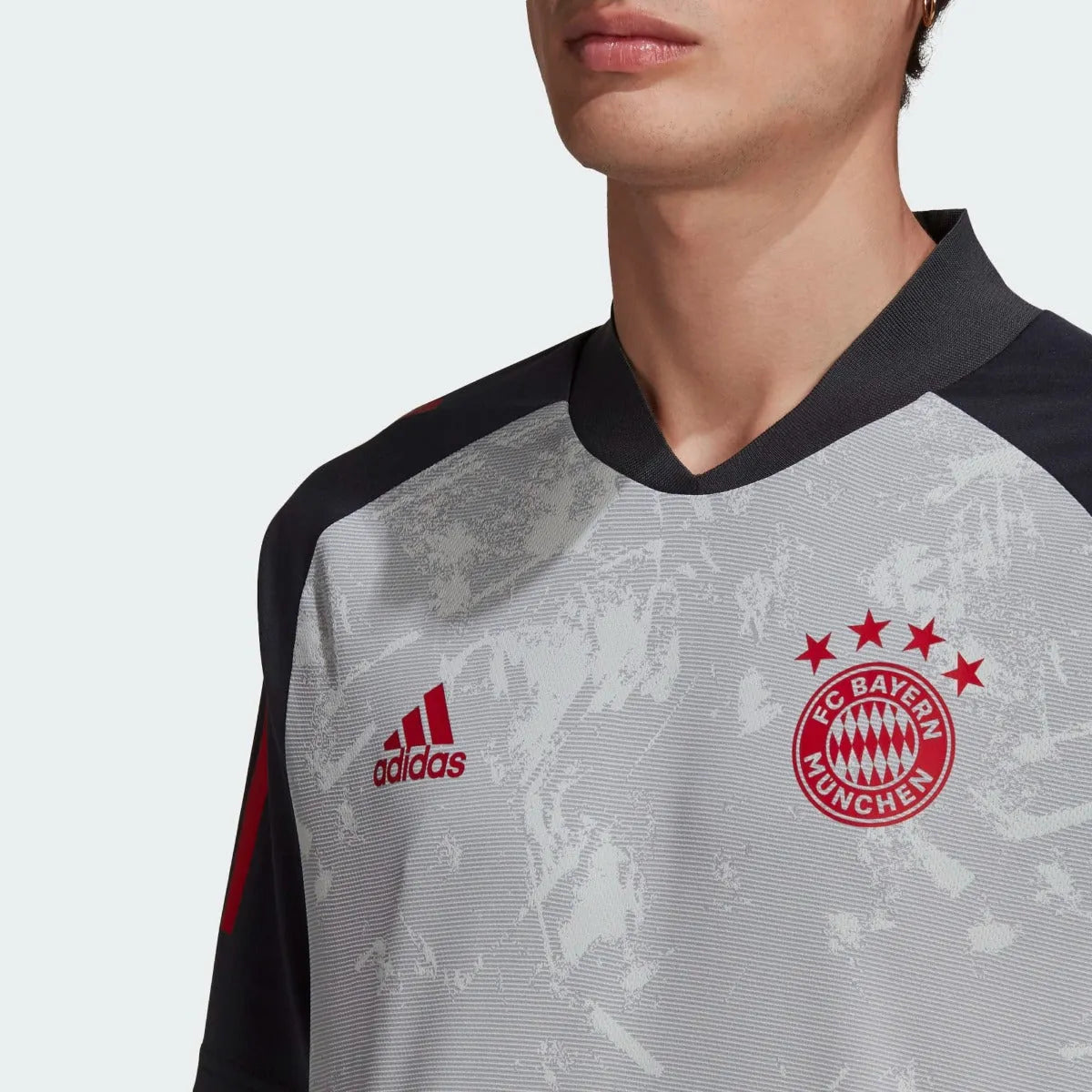 Adidas 2020-21 Bayern Munich European Training Jersey - Onix-Red