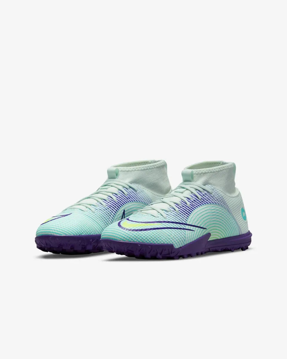 Nike JR Superfly 8 Academy MDS Turf - Barely Green-Volt (Pair - Diagonal)