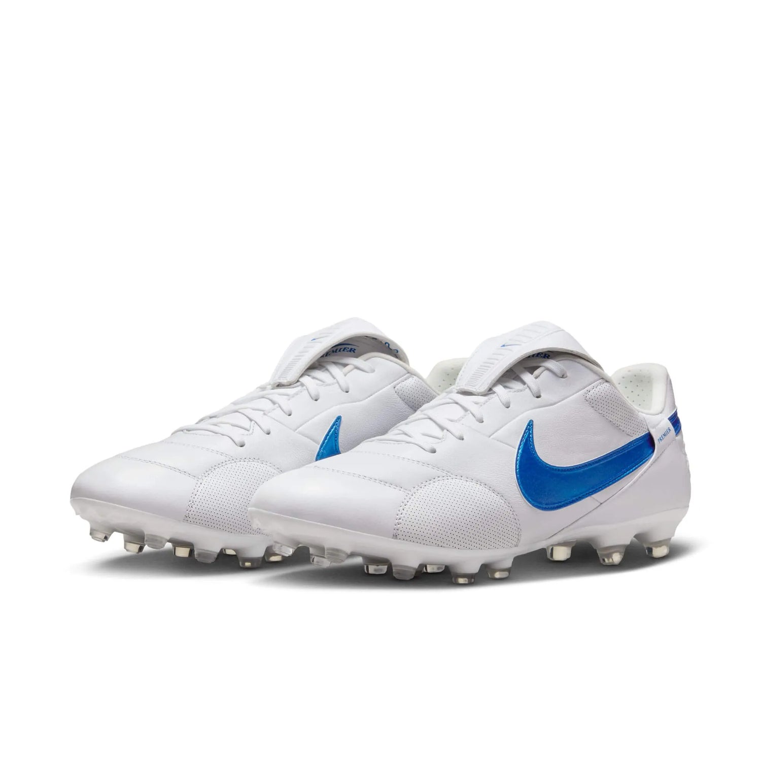 Nike Premier III FG White-Signal Blue (Pair - Lateral)