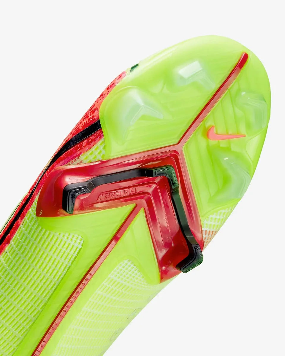 Nike Vapor 14 Elite FG - Volt-Bright Crimson (Detail 1)