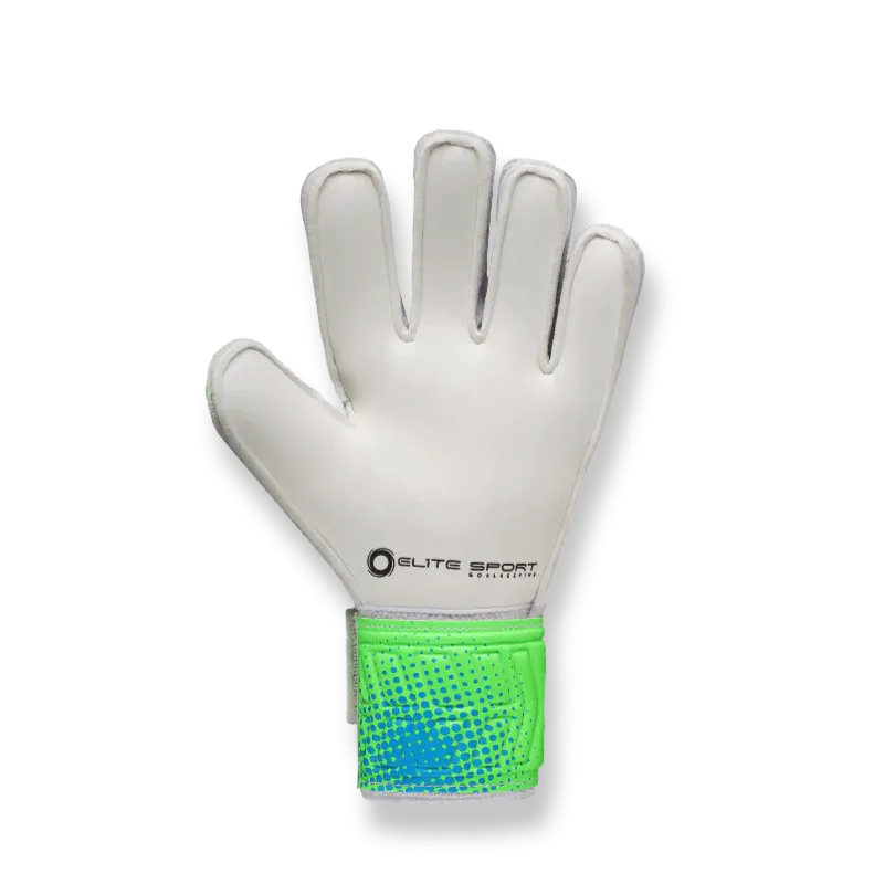 Elite Sport 2022 Crash Youth Goalkeeper Glove - Green-White (Single - Inner)