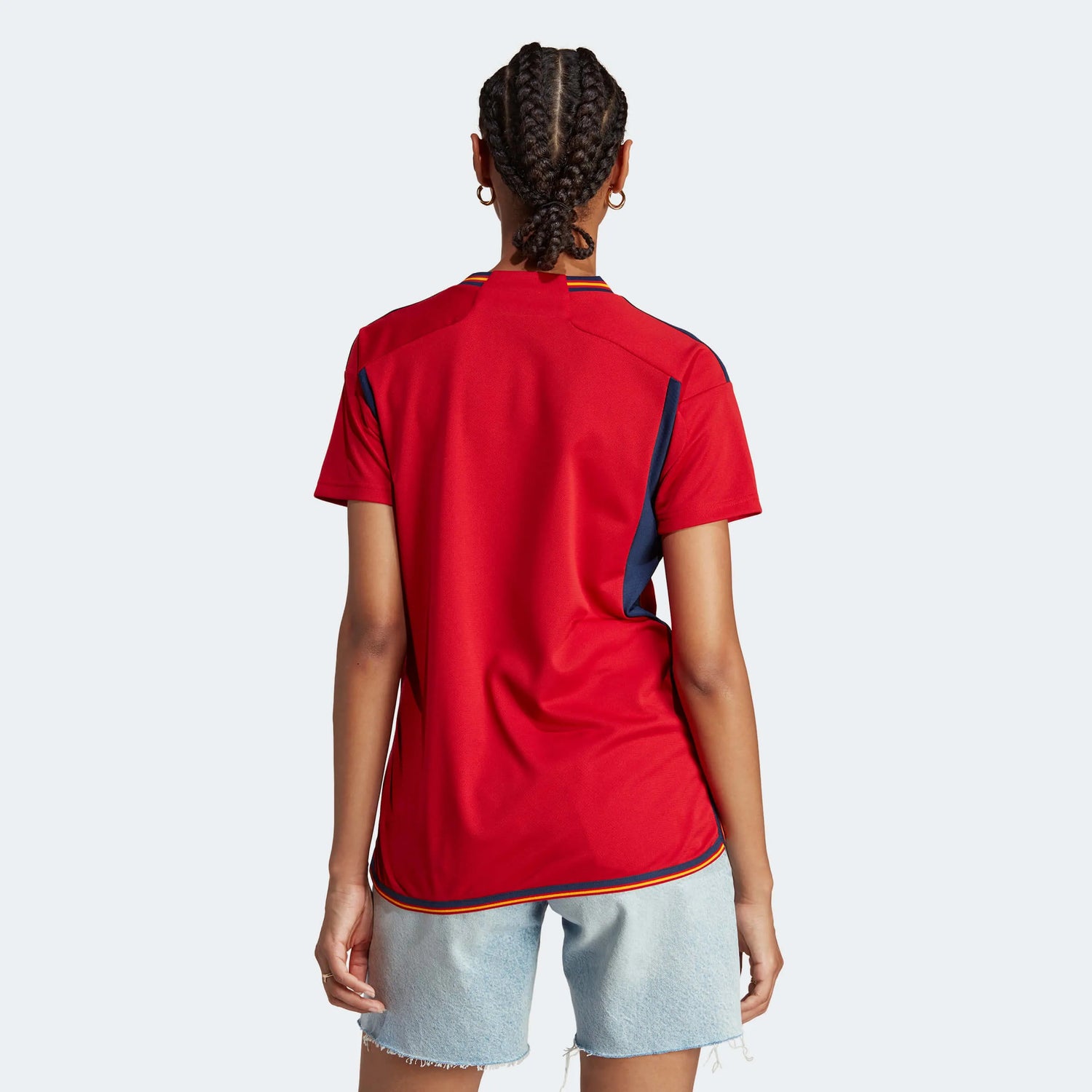 adidas 2022-23 Spain Women's Home Jersey (Model - Back)