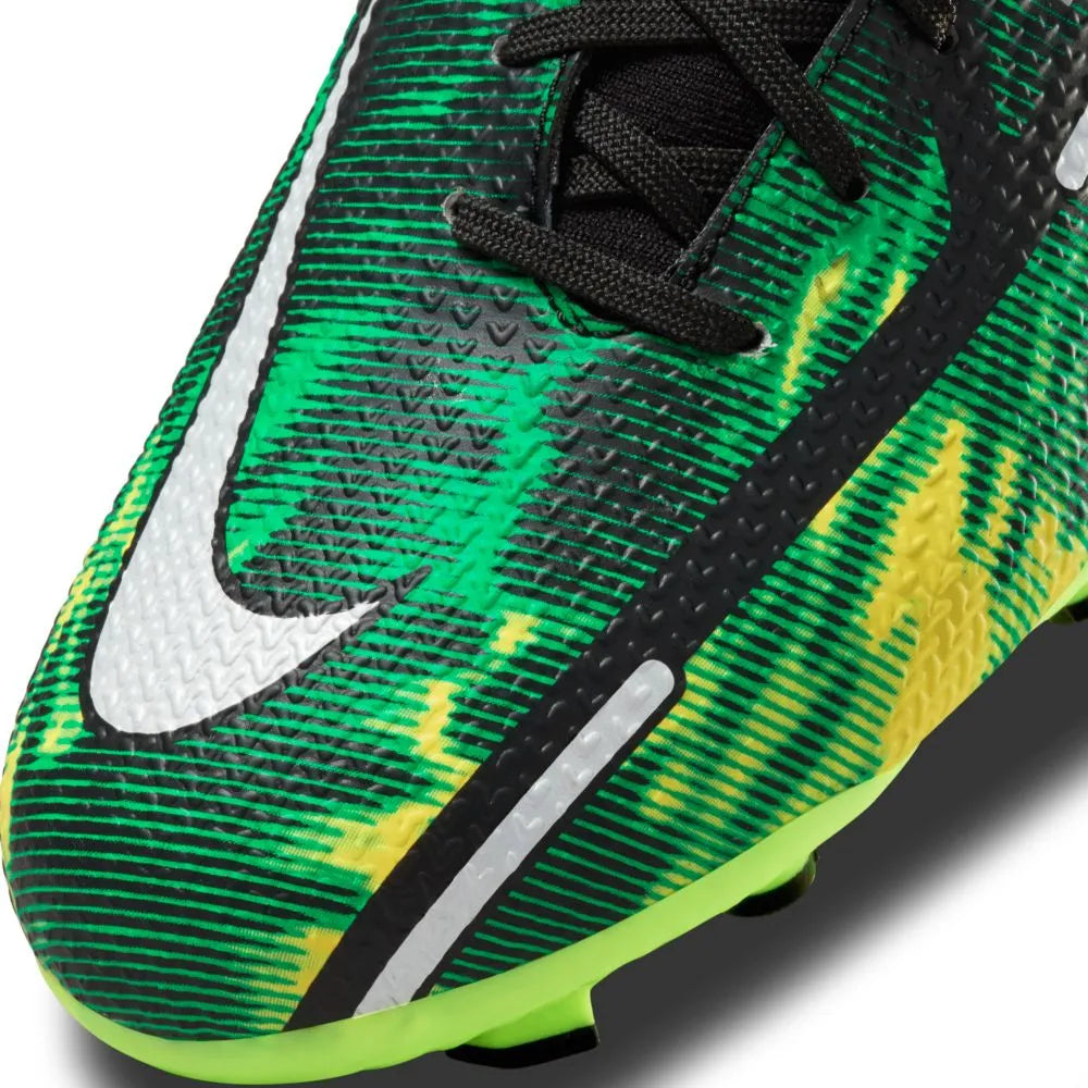 Nike JR Phantom Gt2 Academy DF SW FG-MG - Black-Green Strike (Detail 2)