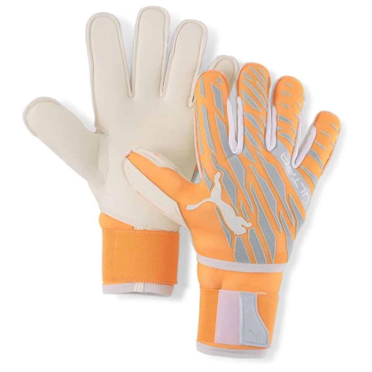 Puma JR Ultra Protect 3 Goalkeeper Gloves - Orange-Grey (Pair)