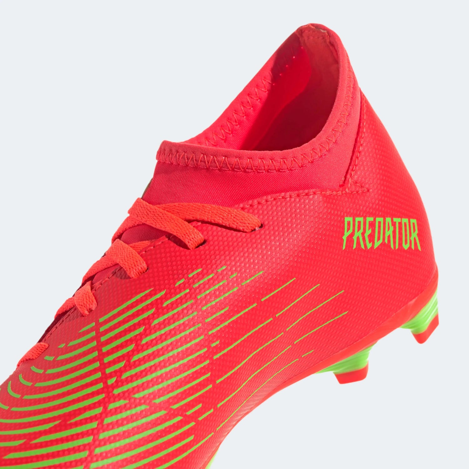 adidas Kids Predator Edge .4 S FxG - Solar Red-Solar Green (Detail 2)