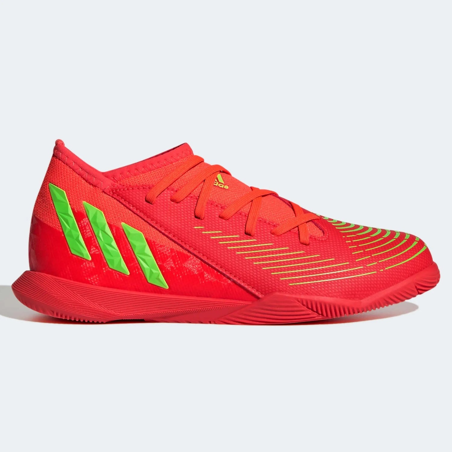 adidas JR Predator Edge .3 Indoor - Solar Red-Solar Green (Side 1)