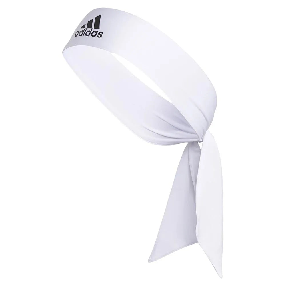 Adidas Alphaskin Tie Headband (White)