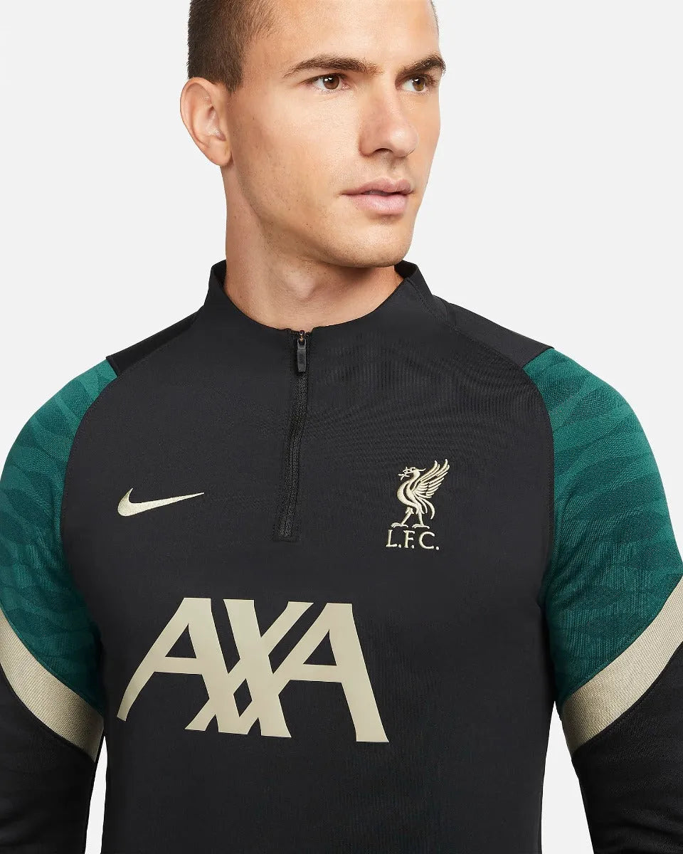 Nike 2022 Liverpool DF Strike Drill Top - Black-Mystic Stone (Detail 1)