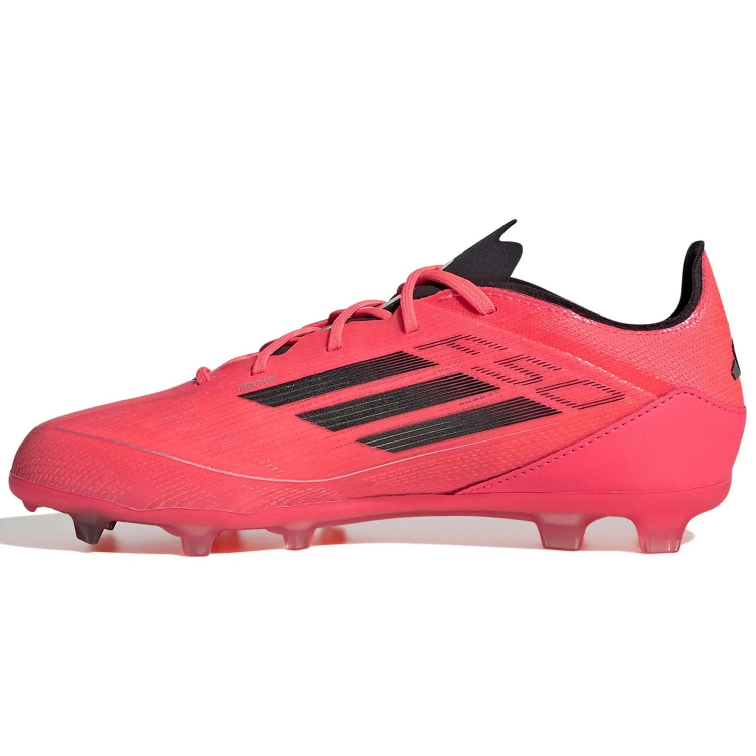 Adidas Youth F50 Pro Firm Ground Soccer Cleats Turbo Aurora Black Platinum Metallic 2.5