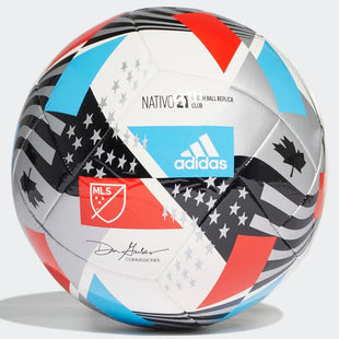 Adidas 2021 MLS Club Ball - White-Black-Blue-Red