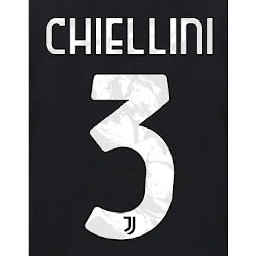 Juventus 2021/22 Away Chiellini #3 Jersey Name Set (Main)