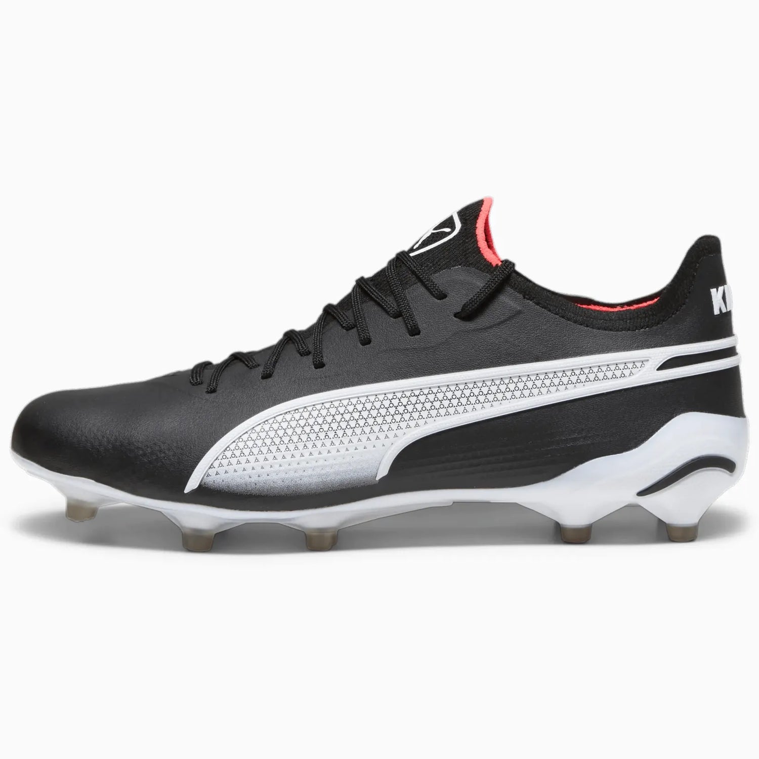 Puma King Ultimate FG - AG - Eclipse Pack Puma Black-Puma White-Fire Orchid (FA23) (Side 1)