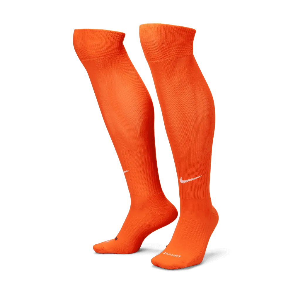 Nike Classic Knee-High Socks Orange-White (Pair - Lateral)