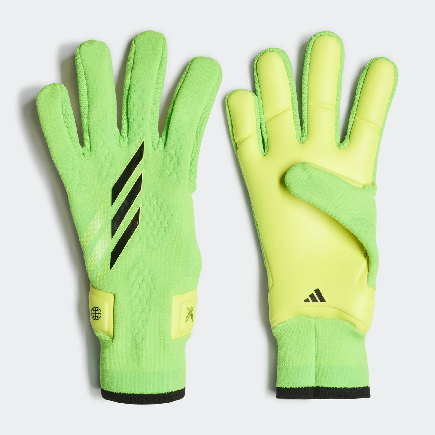 adidas X Speedportal Pro Goalkeeper Gloves - Solar Green-Black-Solar Yellow (Pair)