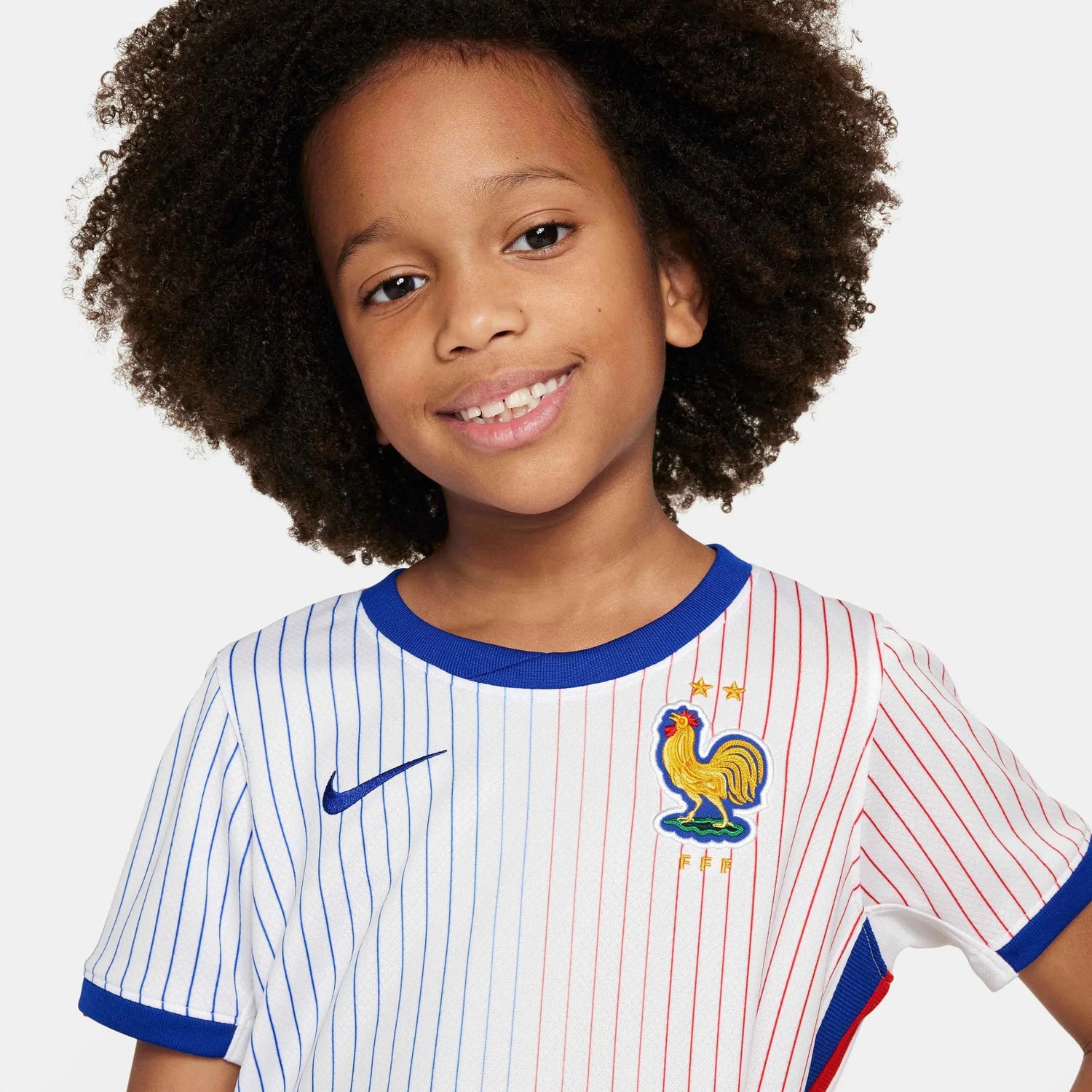 Nike 2024-25 France Kids Stadium Away Kit (Detail 1)