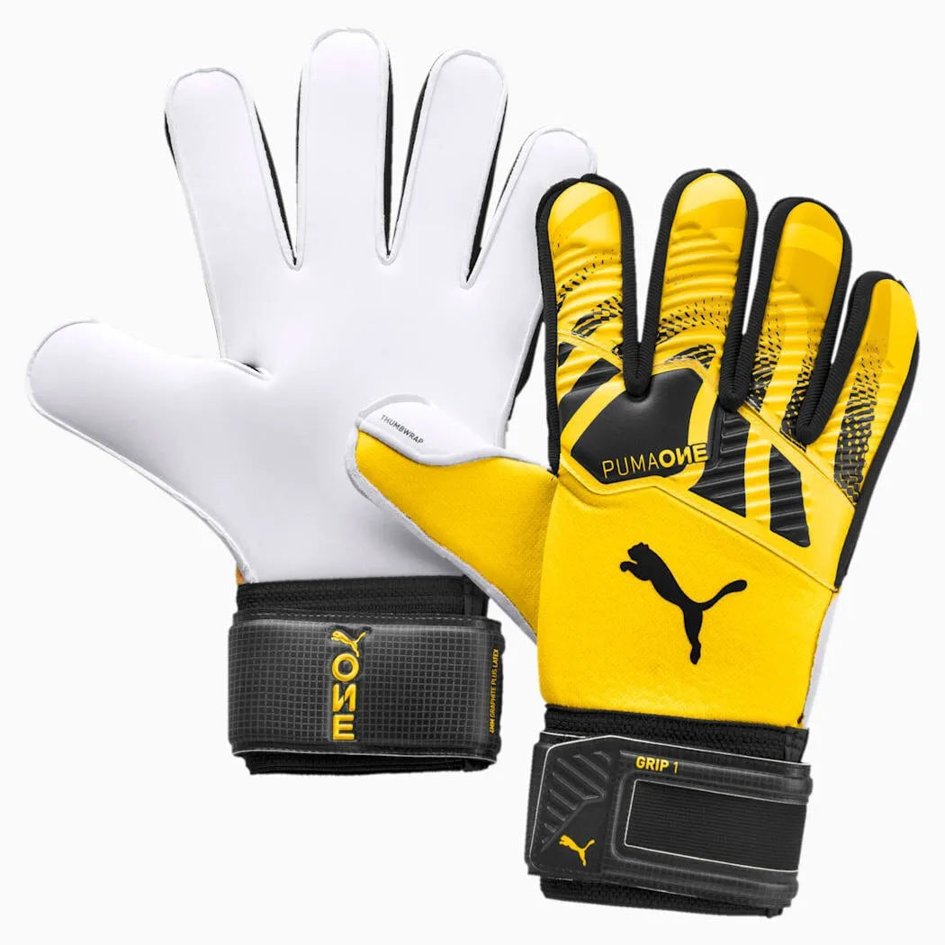 Puma ONE Grip 1 Goalkeeper Gloves - Yellow-Black