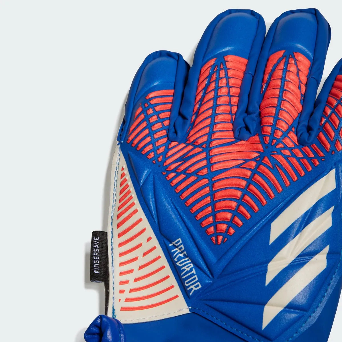 adidas JR Predator GL Match Fingersave Gloves - Hi Res Blue-Turbo (Detail 1)