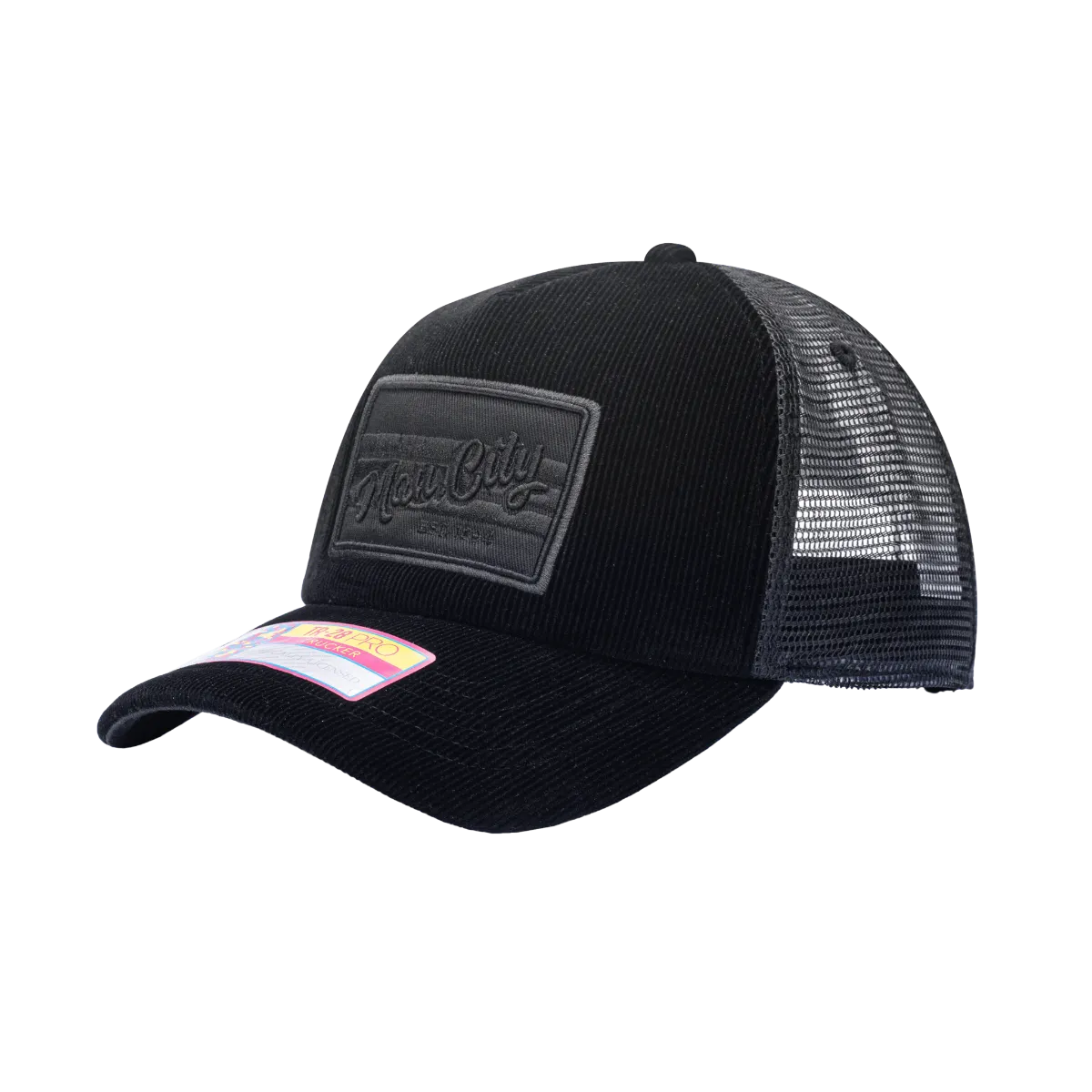 FI Collection Manchester City Signature Trucker Hat - Black (Diagonal 1)