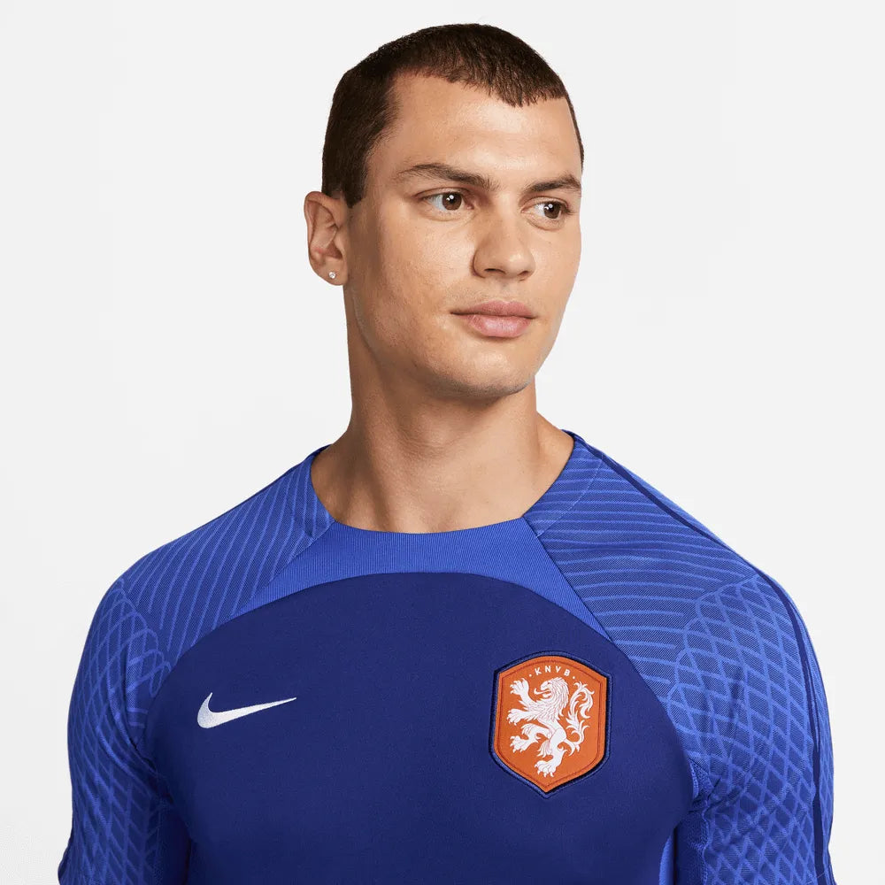 Nike 2022-23 Netherlands Strike Jersey - Blue (Detail 1)