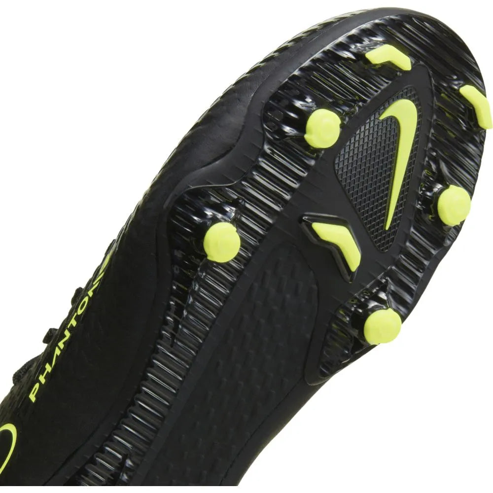 Nike JR Phantom GT Academy FG-MG - Black-Volt-Blue (Detail 1)