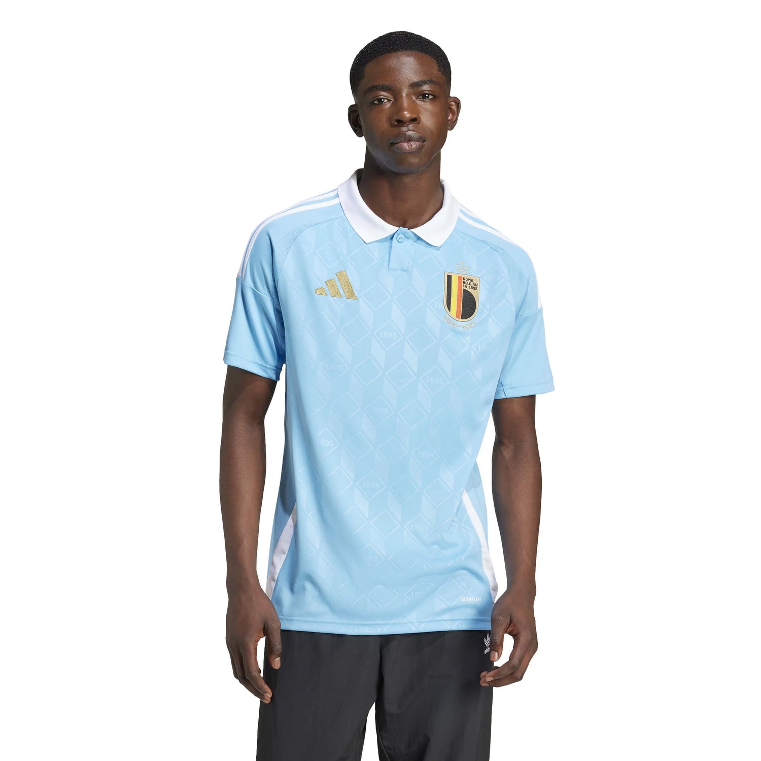 adidas 2024-25 Belgium Men's Stadium Away Jersey (Model - Front)