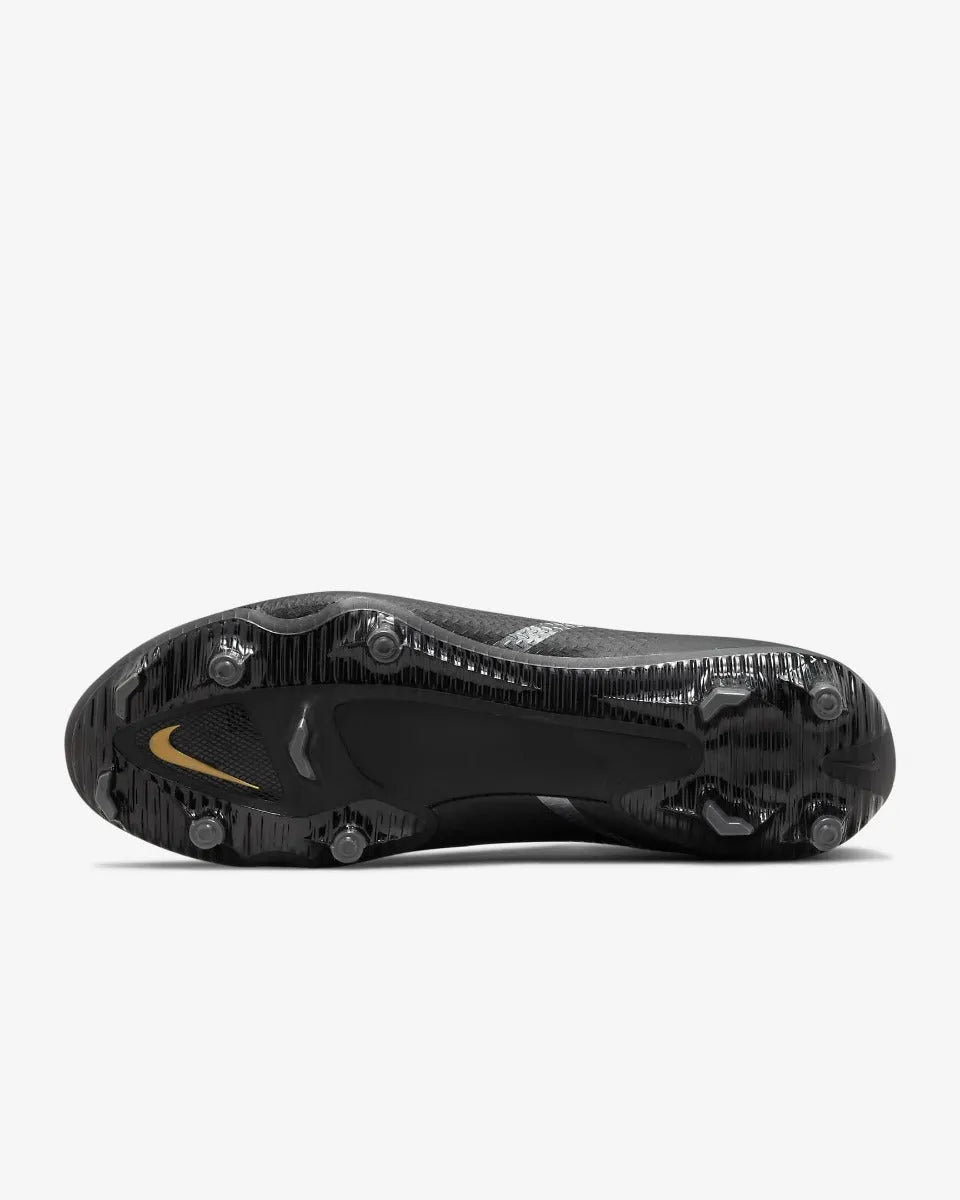 Nike Phantom GT2 Academy DF FG - Black-Dark Grey-Gold (Bottom)