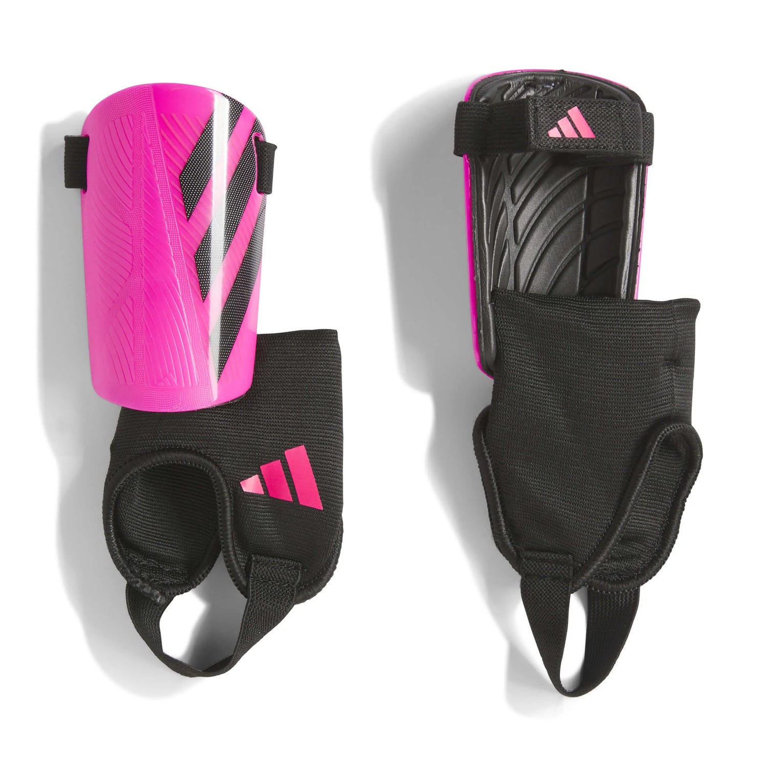 adidas Jr Tiro Match Shin Guards Black / Team Shock Pink (Set)