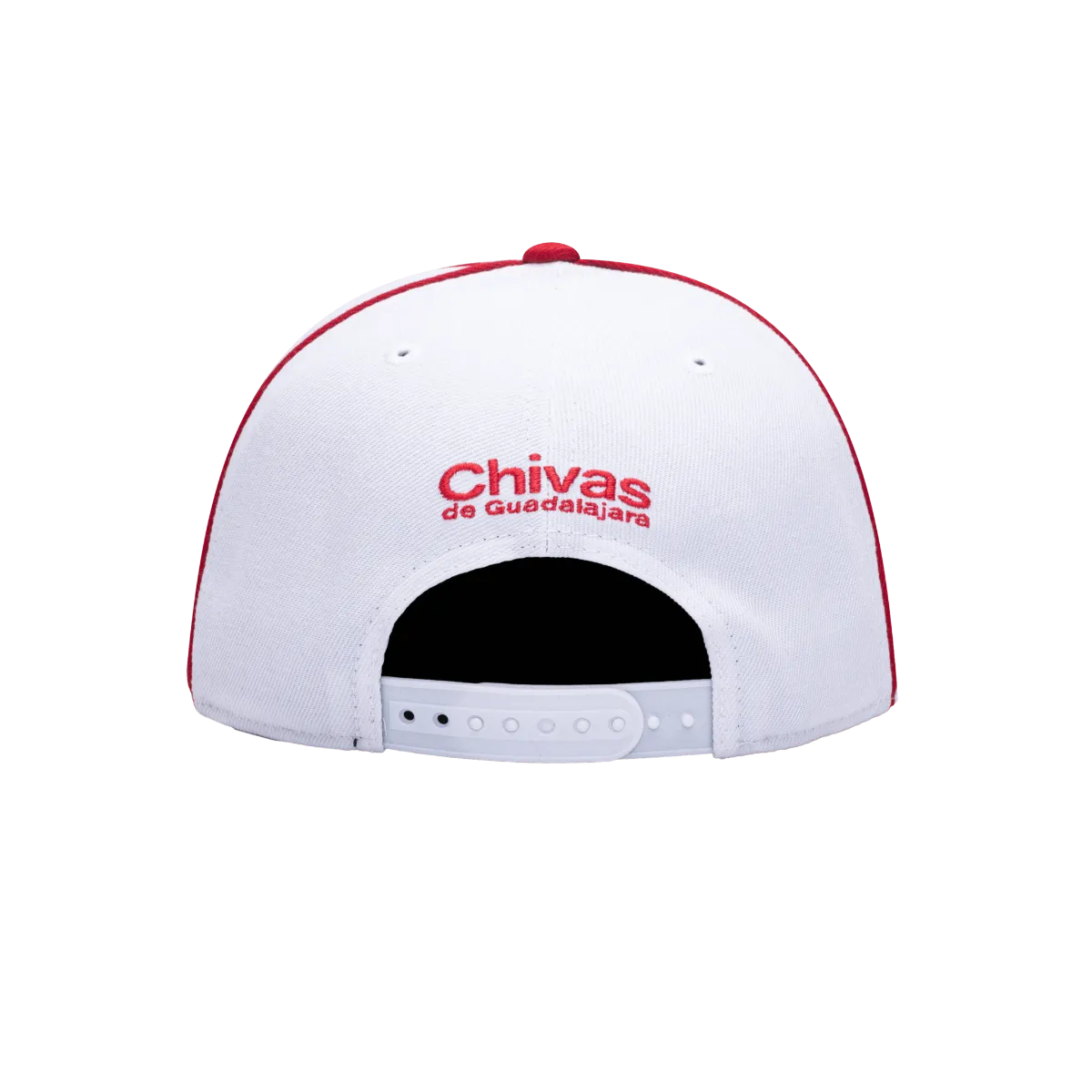 FI Collection Chivas Cali Day Snapback Hat - White-Red (Back)