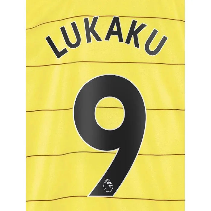 Chelsea 2021/22 Away Lukaku #9 Jersey Name Set Black (Main)