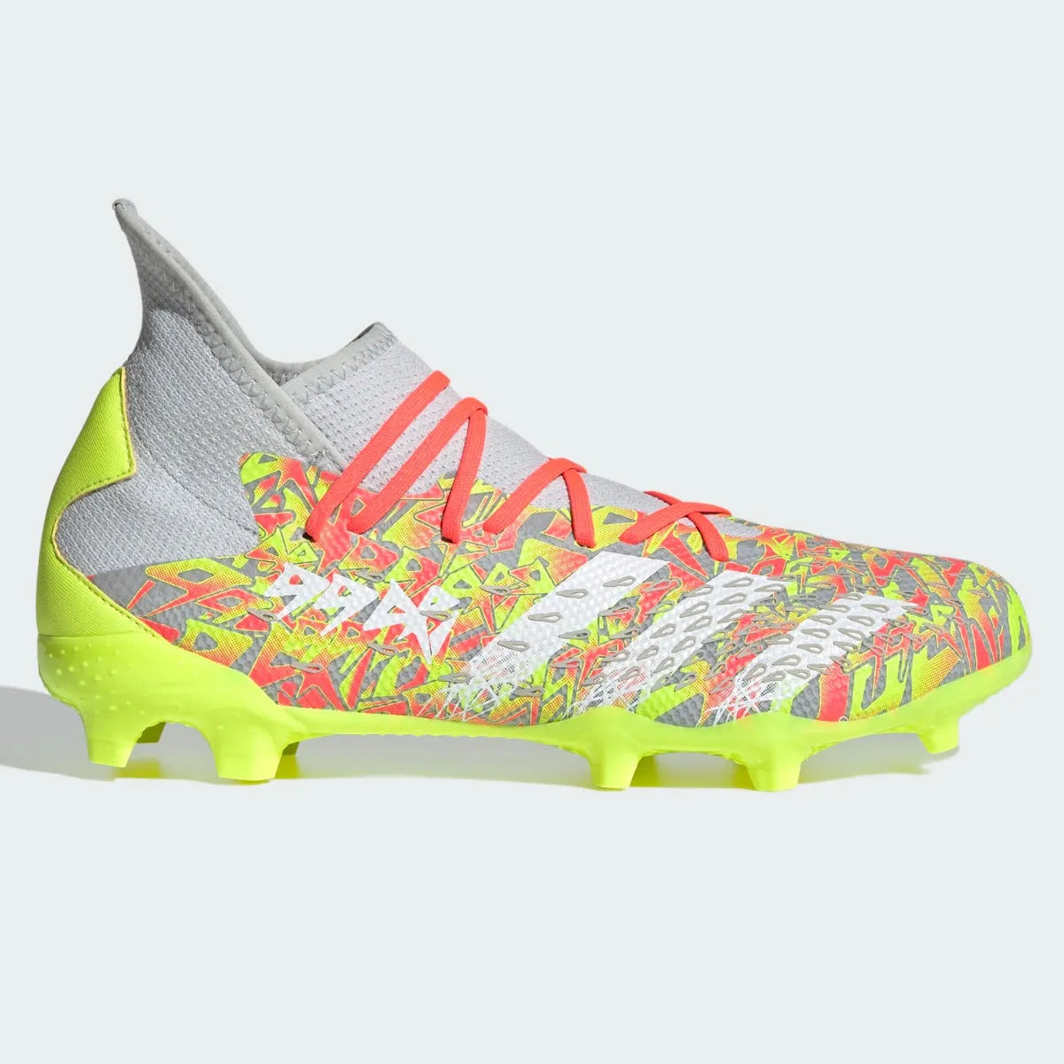 Adidas Predator Freak .3 FG - Clear Grey-Solar Yellow (Side 1)