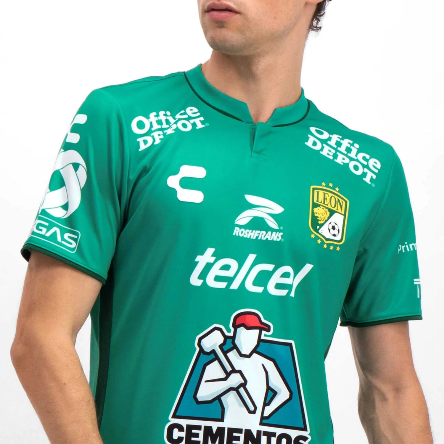 Charly 2023-24 Leon Men's Stadium Home Jersey (Detail 1)