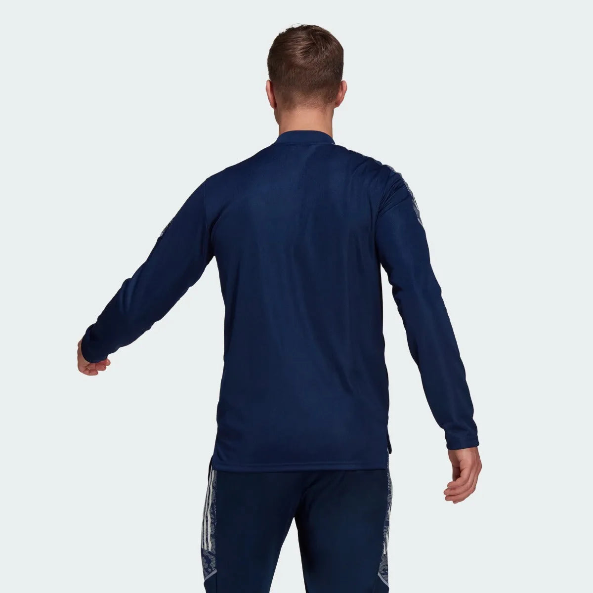 Adidas Condivo 21 Track Jacket - Navy-White (Model - Back)